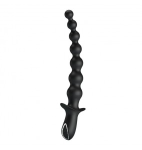 Pretty Love - RIGDON Anal Bead Massager (Chargeable - Black)